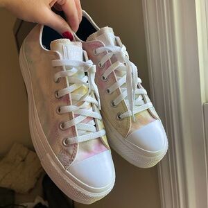 Tie Dye Platform Converse